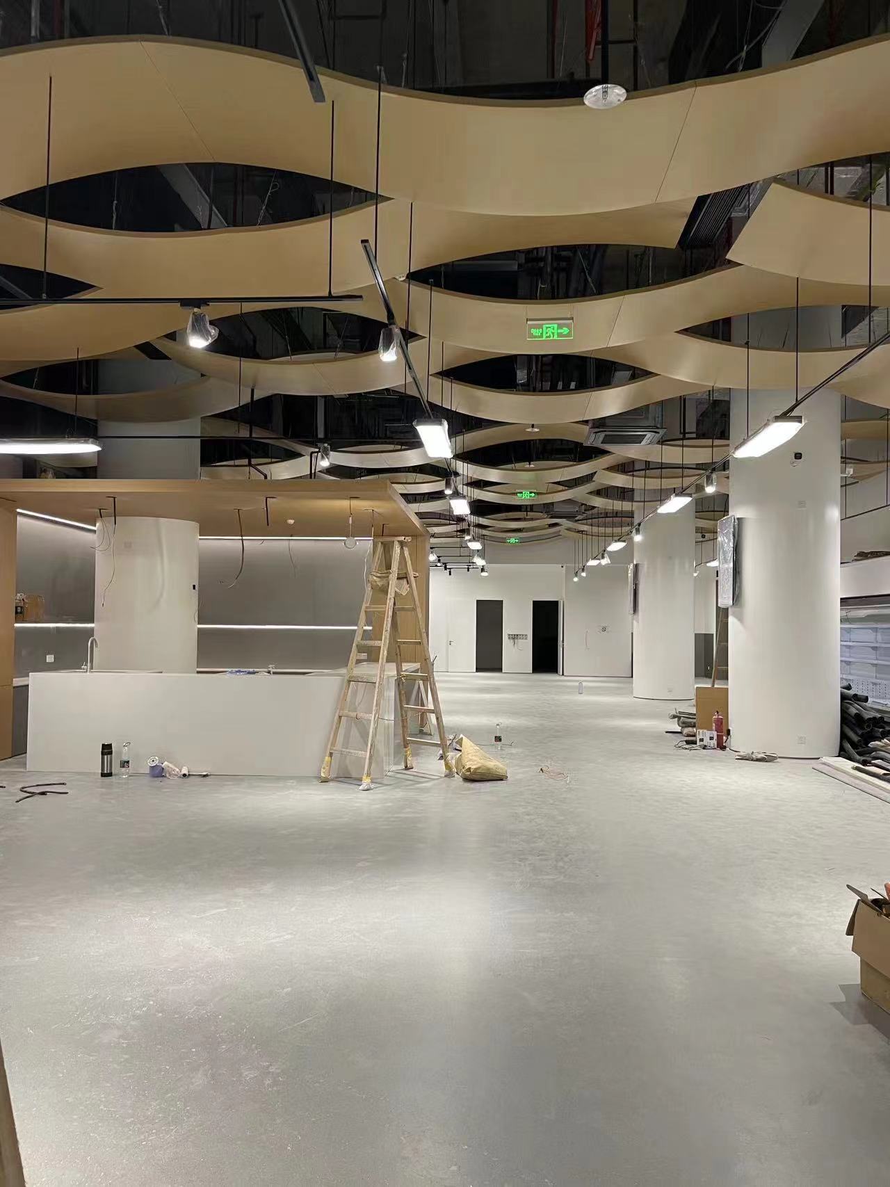 Projeto de design de teto de supermercado