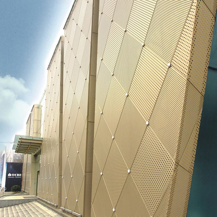 Revestimento de parede de metal perfurado exterior Art Hollow